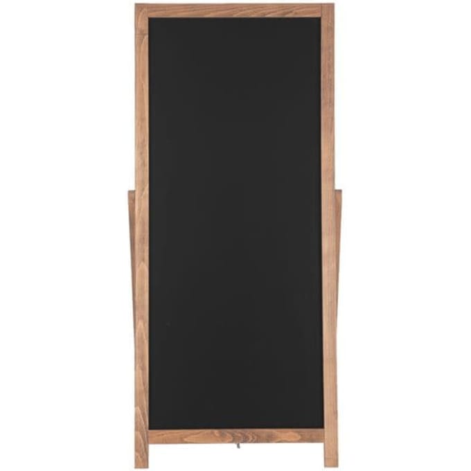 Update Display Krijtbord staand FLOOR, inklapbare rugleuning, te labelen, MDF, beuken, B 440 x H 1020 mm