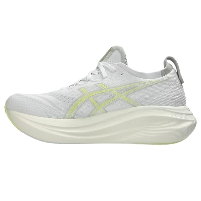ASICS Gel Nimbus 27 Wit Huddle Geel Heren Sneakers 1011B958-101 40.5 white