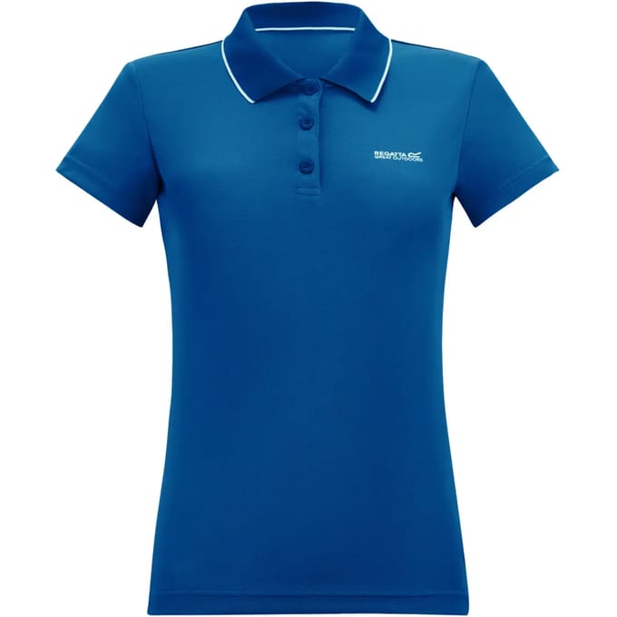 Dames Maverick V Polo met logo en V-vormige uiteinden