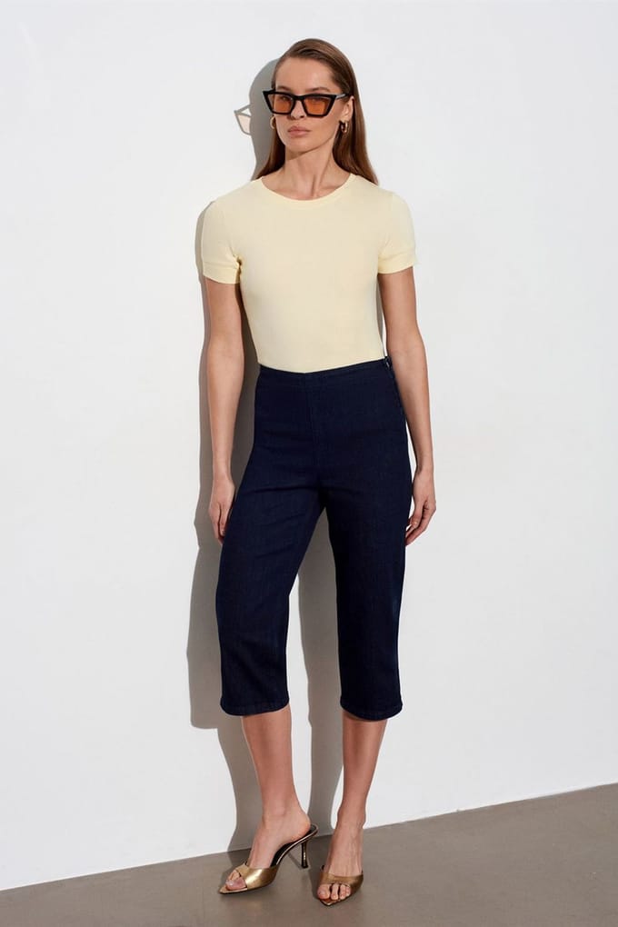 Dames Slim Fit Crew Neck T-Shirt