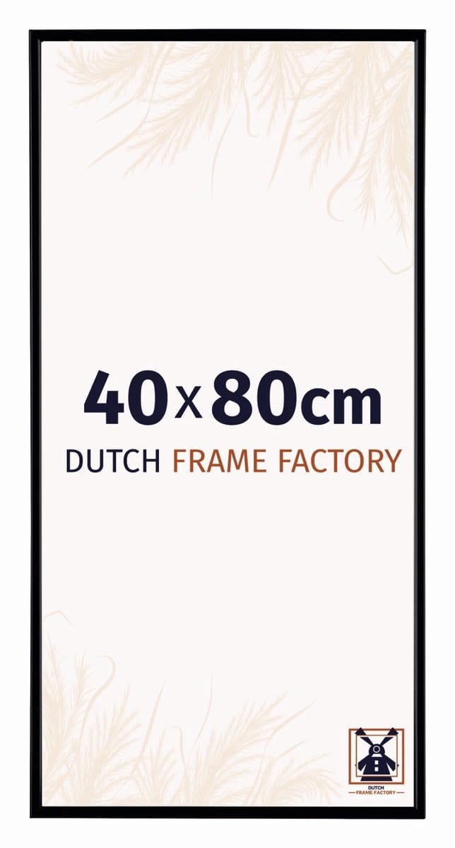 Fotolijst 40x80 cm - Kunststof - Zwart Mat - Easy