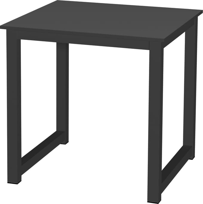 Keukentafel - bureau tafel - 75 cm x 75 cm - zwart