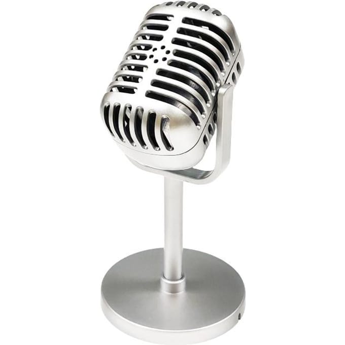 Retro Microfoon Requisiet Klassieke Plastic Microfoon Feestartikelen Live Optreden Huisdecoratie Ornamenten