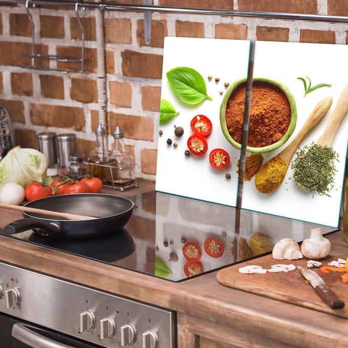 TMK ArtDeko - Snijplank - Glas - 30x52 cm - Beschermplaat