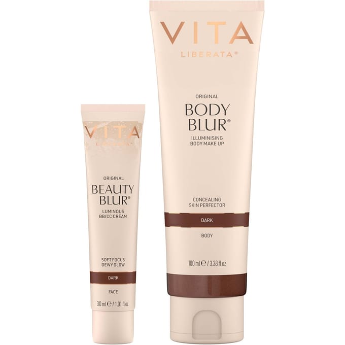 Vita Liberata Body Blur & Body Tanning Brush Bundle (Various Shades) - Dark