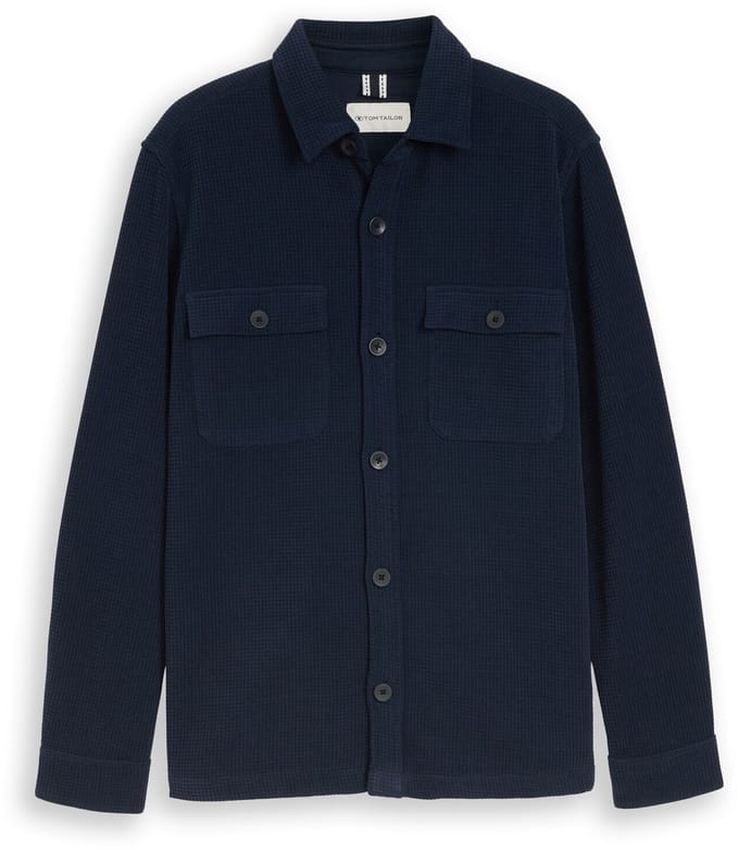 Tom Tailor - Overshirt met zakken - Maat M - sky captain blue