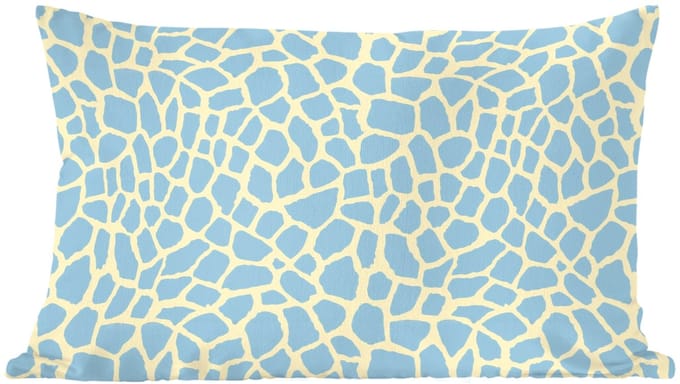 Sierkussens - Kussentjes Woonkamer - 60x40 cm - Giraf - Modern - Blauw