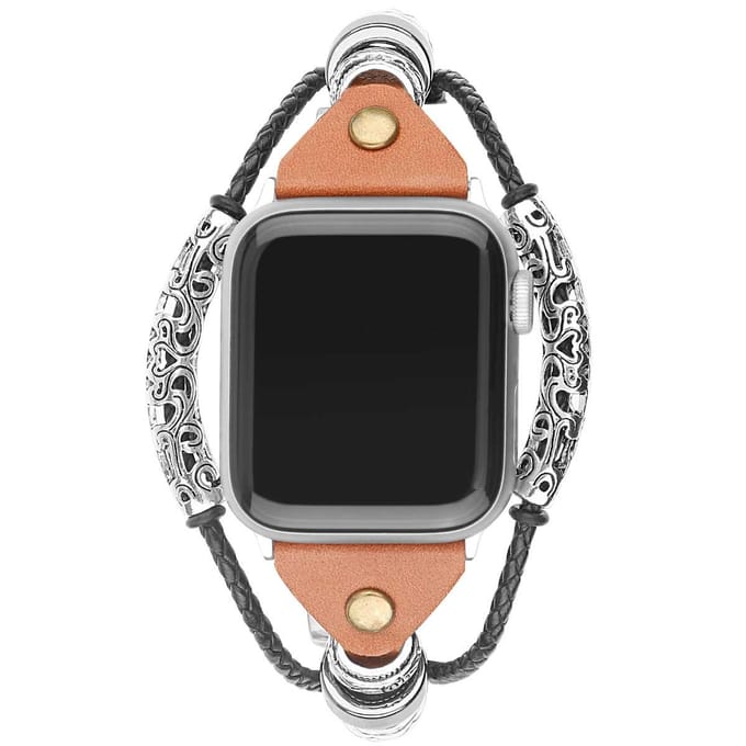 2+1 | Apple Watch Bandje - Leer - Sieraad Robuust