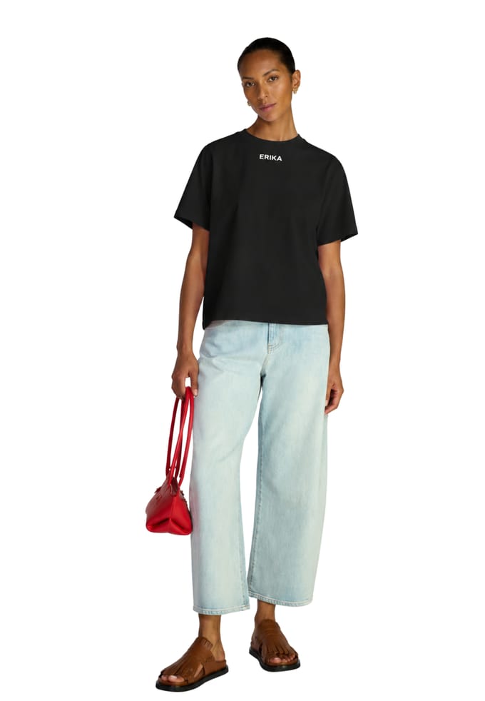 T-shirt met logo Erika Cavallini