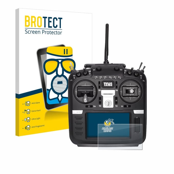 BROTECT - Screenprotector voor Radiomaster TX16S - Folie Beschermfolie Beschermglas matte
