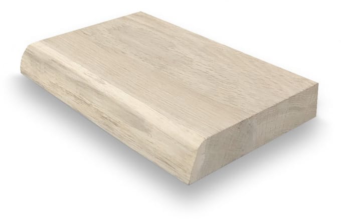 Eiken plank 20 x 20 cm boomstam - Boomstam plank - Massief eiken plank boomstam - Eiken plank