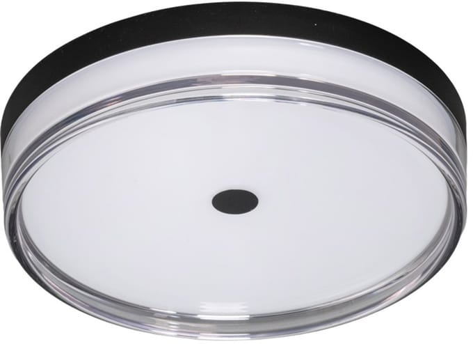 ETH Jill Led plaf rond 3 step dimm. 2800k 24w IP40 zwart 30x7cm + mem. Ra90