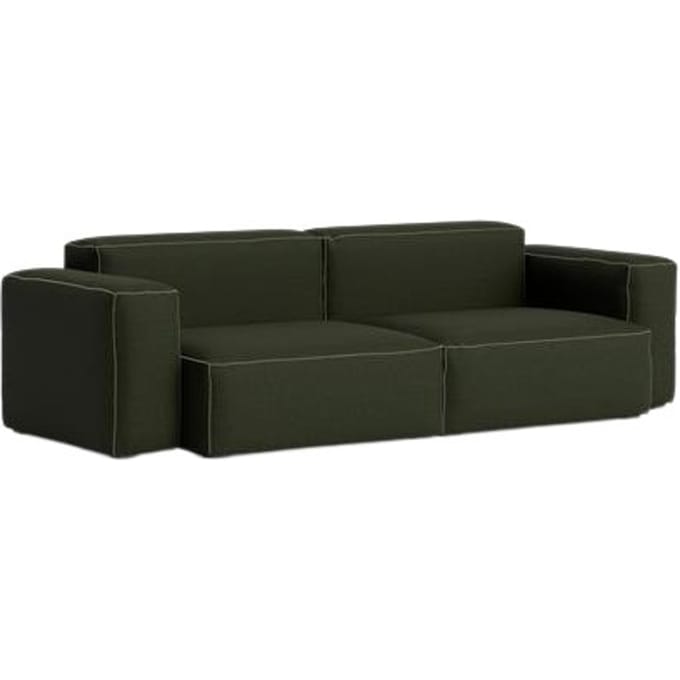HAY Mags Soft 2,5-zitsbankcombinatie 1 lage armleuning - HAYMagliaDarkGreen