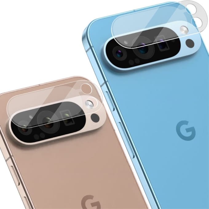 IMAK Camera Lens Protector - Geschikt voor Google Pixel 9 Pro Camera Lens Protector - IMAK 9H Tempered Glass Duo-Pack - Transparant