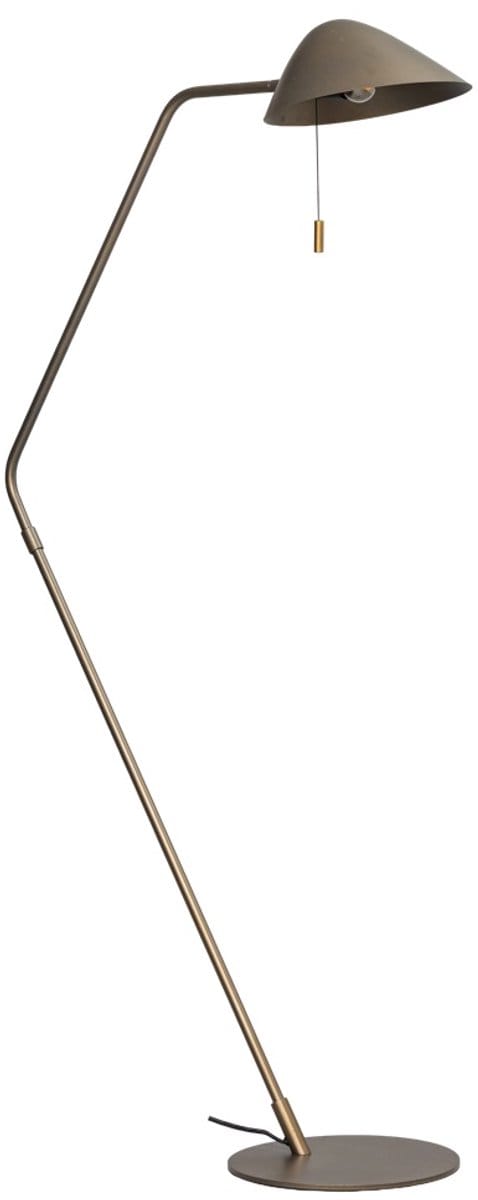 ETH Lotte vloerlamp 1x E27 trekschakelaar anodic brown