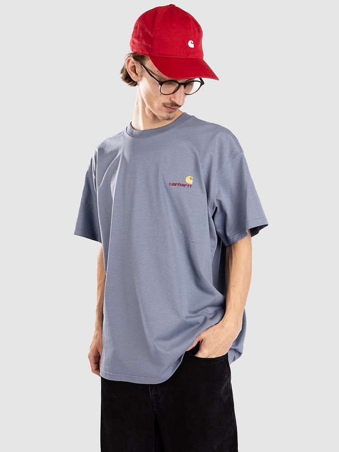Regular fit t-shirt van pure katoen model 'American Script'