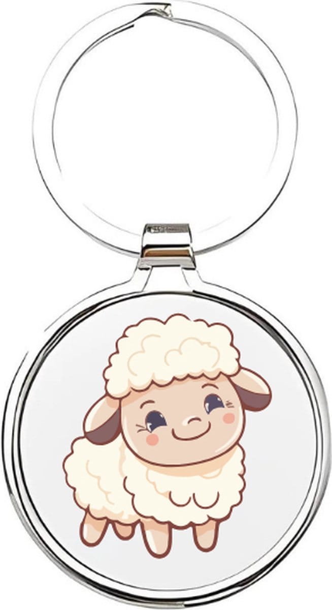 Akyol - schapen Sleutelhanger - Schaap - di - moederdag - 4 x 7,5 CM