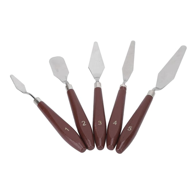 5 Stuks Wax Spatels Multifunctionele Taart Glazuur Spatel Mengschraper Voor Decoreren Bakken white