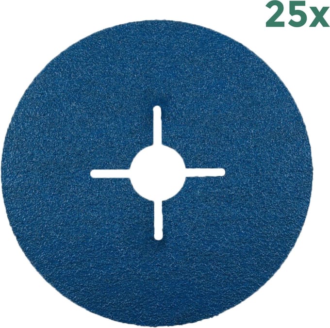 Fiberschijf KFZ 125mm / K36 - 25 stuks