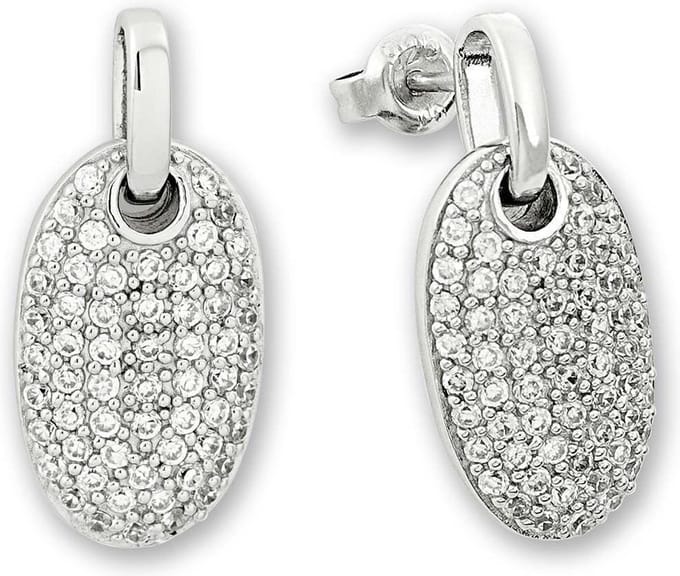 Orphelia  ZO-5808 - Oorhangers - Zilver 925 - Zirkonia - 2.5 cm