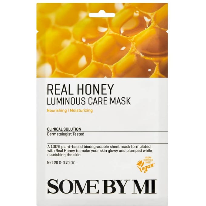 Echte Honing, Luminous Care Beauty Masker, 1 Vel, 20G(0.70Oz) beige