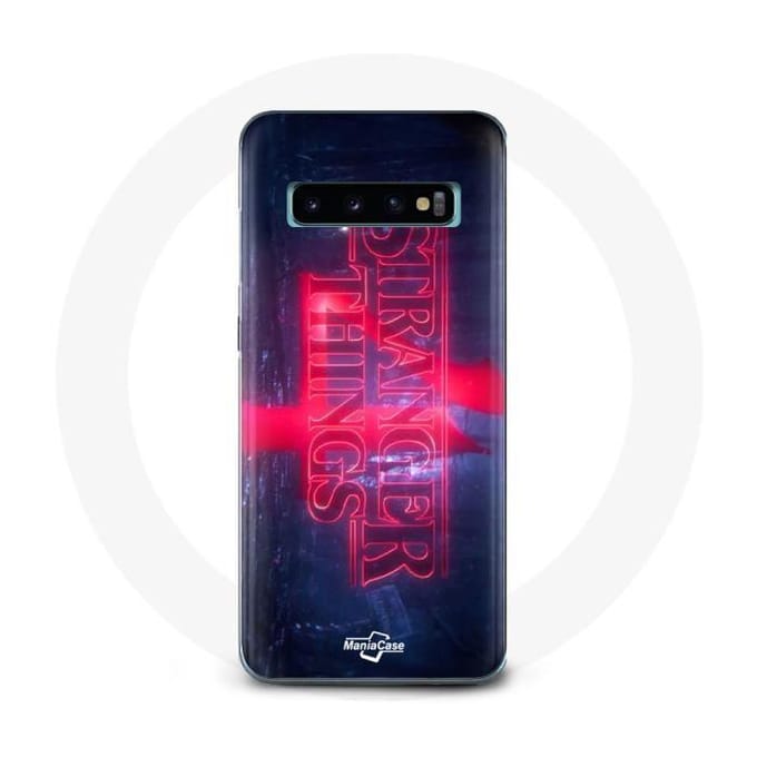 Case voor Samsung Galaxy S10 Edge Stranger Things Logo Transparant Seizoen 4 Trailer 2022