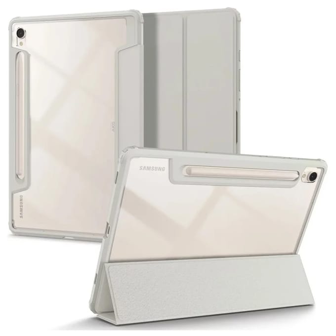 Spigen Ultra Hybrid Pro Bookcase voor de Samsung Galaxy Tab S9 11.0 inch - Grijs
