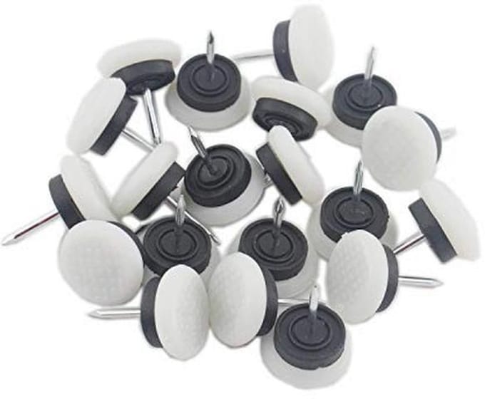 Ronde Zware Nylon Meubelpads - 50 Stuks voor Vloerbescherming