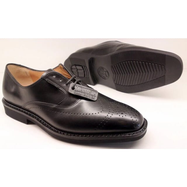 Mephisto Heren Veterschoenen - Zwart - Maat 46