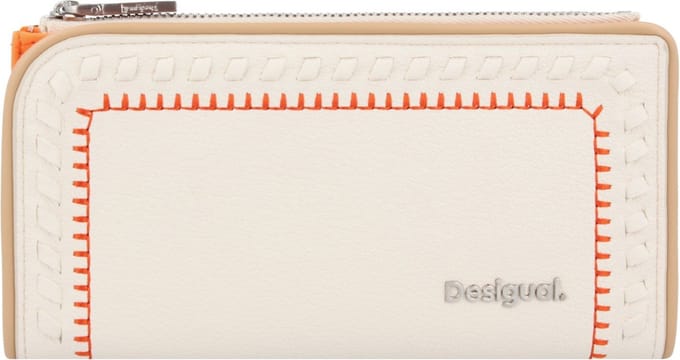 Desigual Portemonnee Ines Long Wallet Raw Crème
