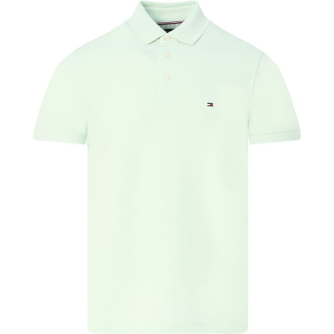 Tommy Hilfiger 1985 Slim Polo - heren poloshirt - groen