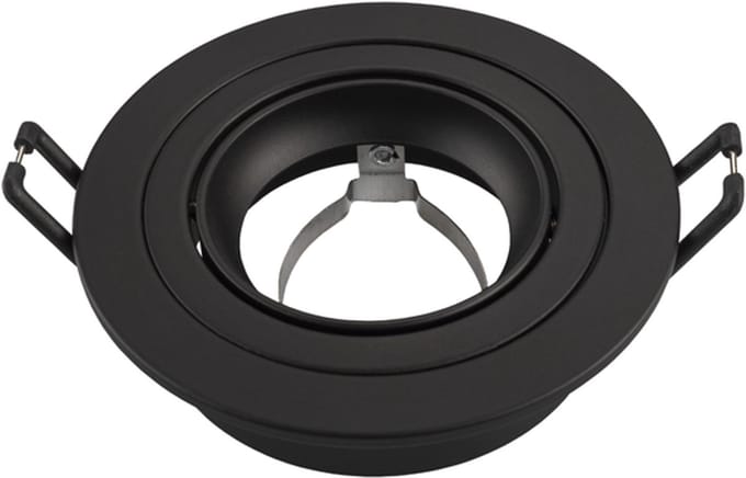 Ledvion - LED Inbouwspot Tokyo - GU10 - Zwart - Ø92 mm