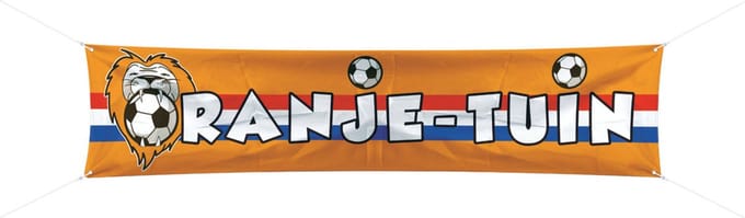Folat - Spandoek Oranje Tuin - 180 x 40cm