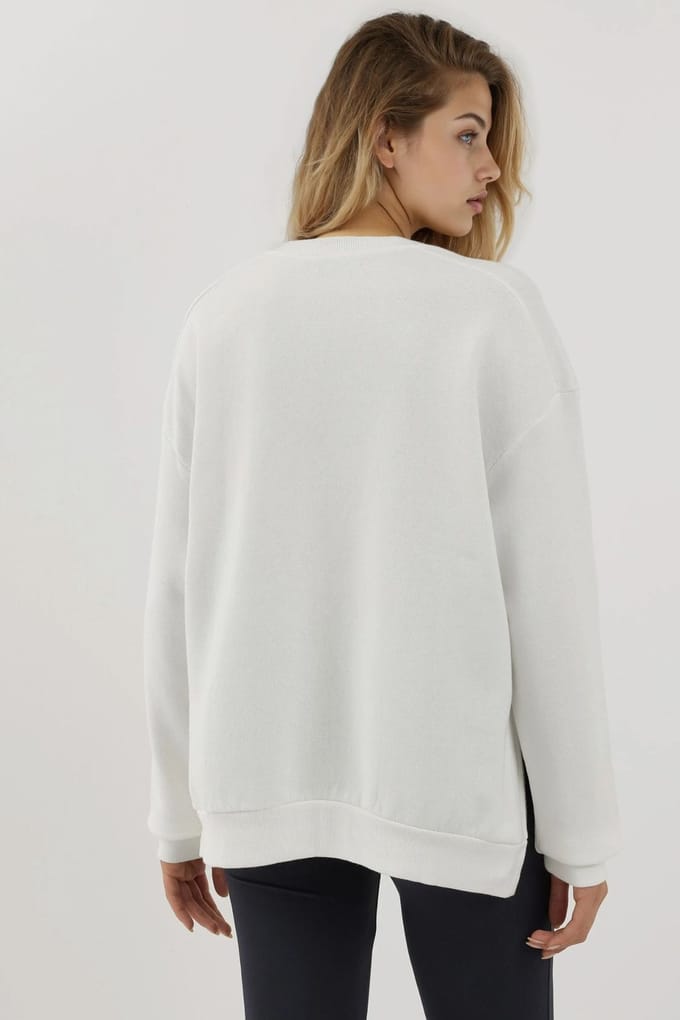 Gestructureerde Sweater met Ritsdetails