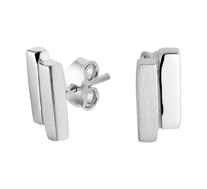 Zilver Gerhodineerde Oorknoppen 1329142