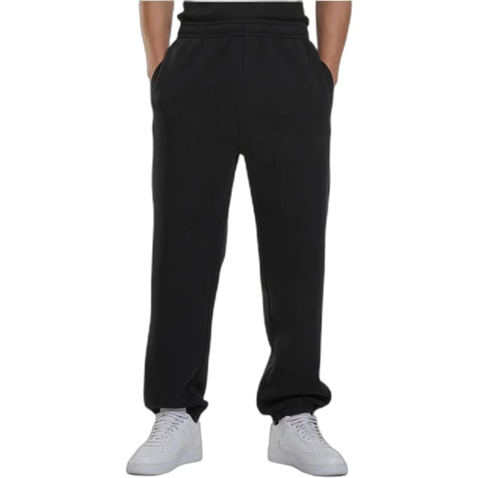 Urban Classics - Fluffy Heren joggingbroek - S - Zwart