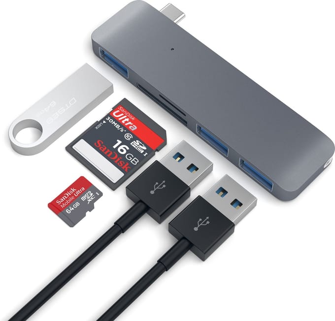 Satechi Type-C USB Combo Hub - Space Grey