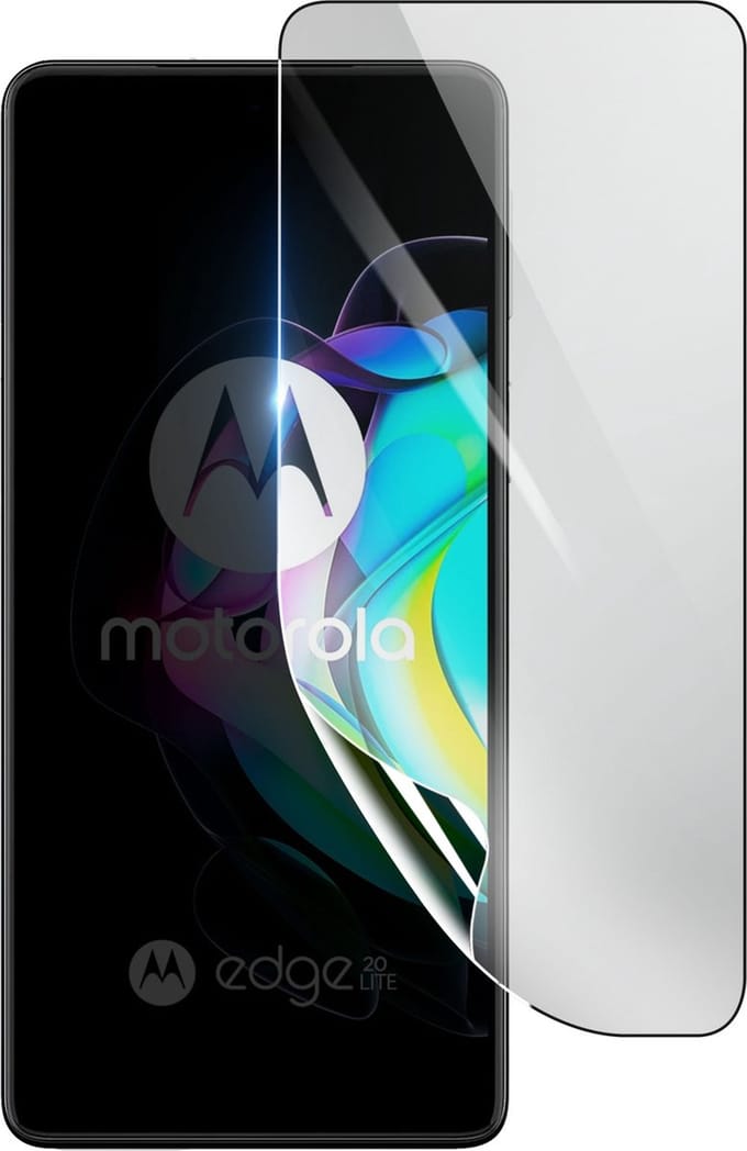 3mk, Geschikt voor Motorola Edge 20 Lite, Schokbestendige Hydrogel Screenprotector, Transparant