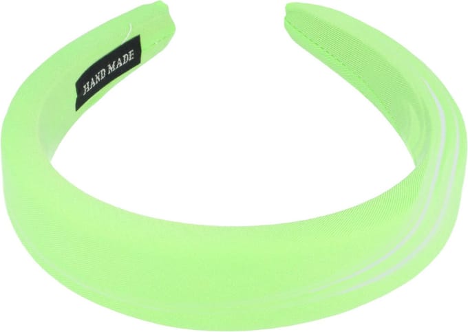 Haarsoires Haarband Diadeem 3cm – Dik Gevuld – Effen Kleur – Handmade – Lichtgroen
