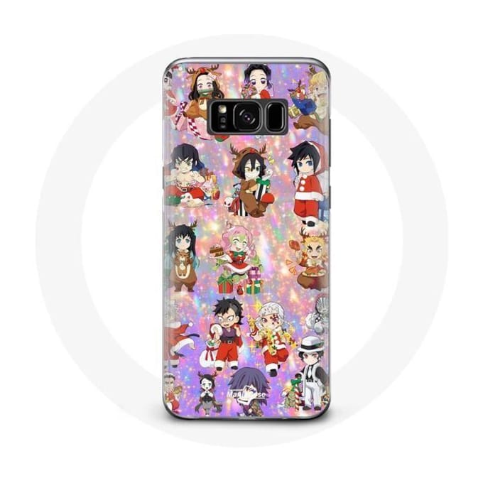 Coque pour Samsung Galaxy S8 Demon slayer merry christmas affiche le cadeau de noël