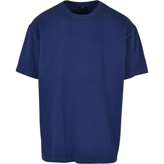 Build Your Brand - Heavy Oversized T-Shirt - Dark Blue maat M