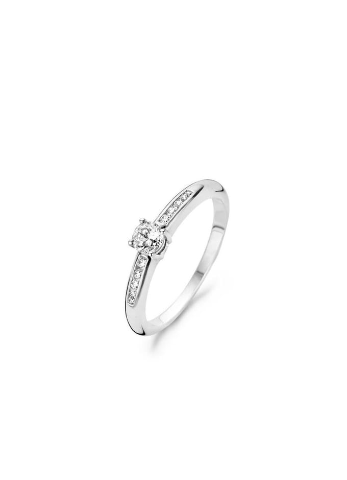 Blush Ring 1155WZI -  Wit Goud (14Krt.) met Zirconia