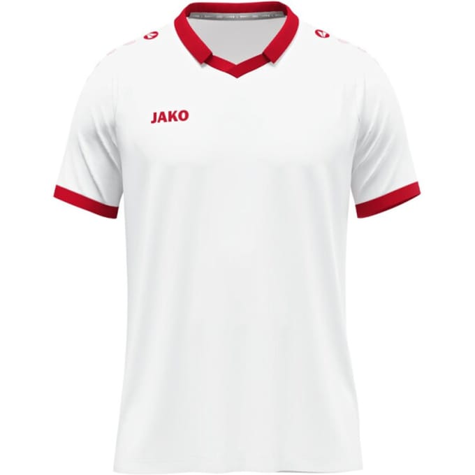 Jako Glory Shirt Korte Mouw Heren - Wit / Rood | Maat: S