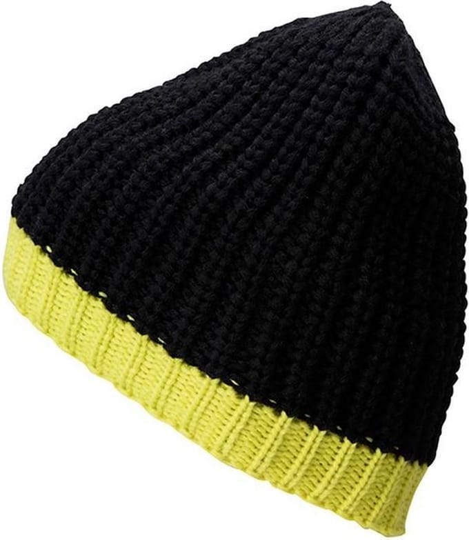 Myrtle Beach - Unisex Wintersport Muts (Zwart/Geel)