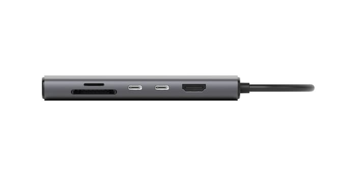 Sitecom - 5 in 1 USB-C Multiport Hub - HDMI - SD + MicroSD 104 MB/sec - USB-C - USB-A - 10Gbps