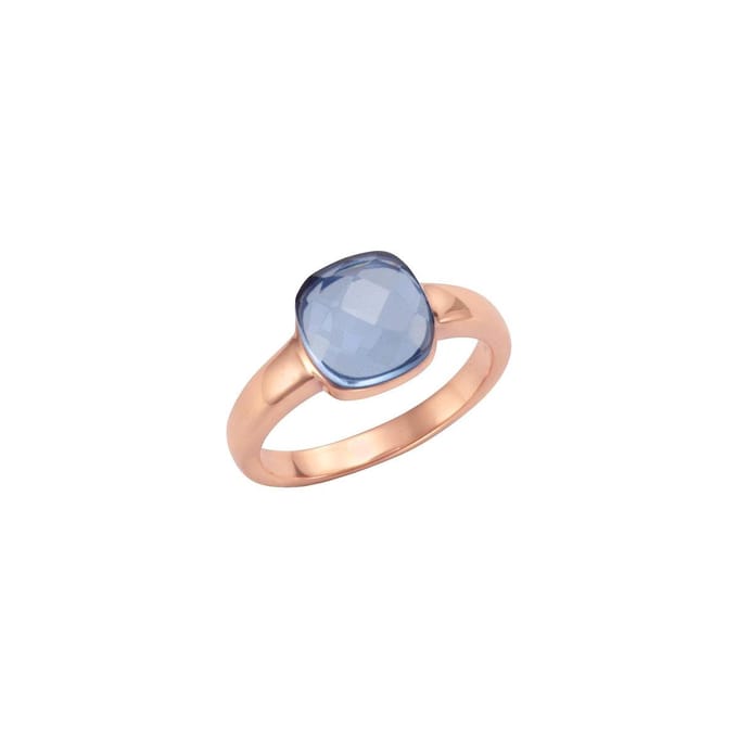 Jamelli Dames Dames ring 925 sterling zilver 1 Quartz 54 Roos 32011778