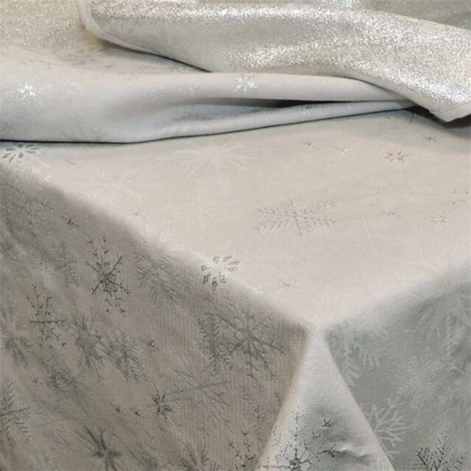 Unique Living | tafelkleed crystal 90x90cm silver