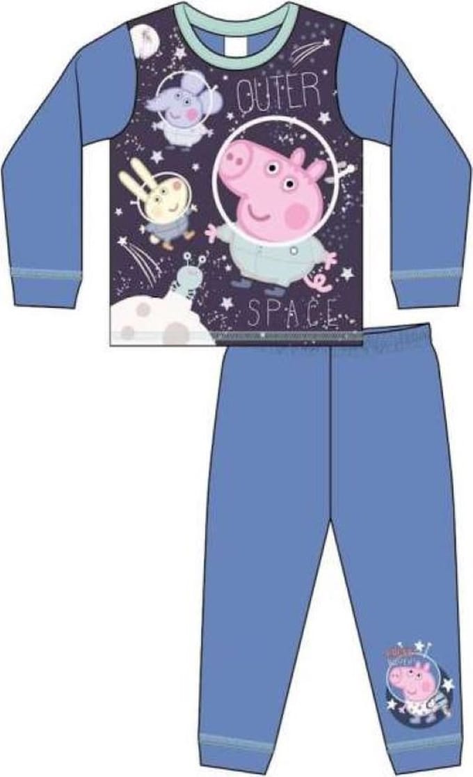 George van Peppa Pig pyjama - blauw - George Big Outer Space - maat 86/92