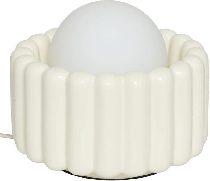 Atmosphera Lotta Wandlamp - Glas - Incl. lamp - Ø23xH20cm - Crème