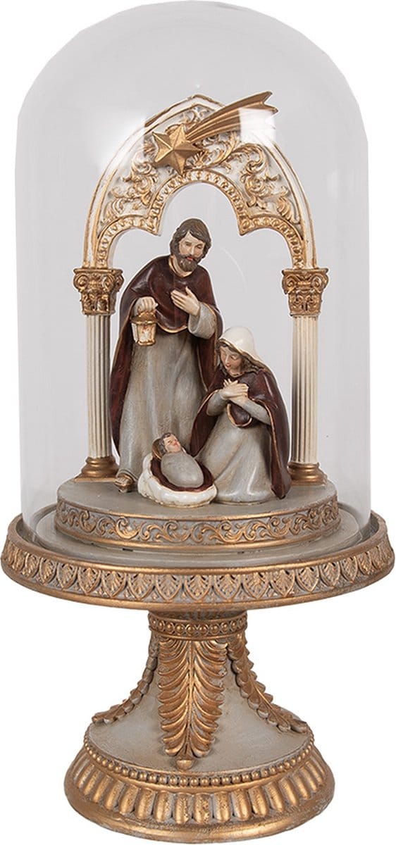 Clayre & Eef Stolp Kerstgroep 29 cm Goudkleurig Polyresin